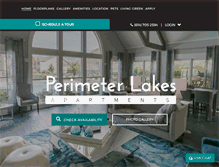 Tablet Screenshot of perimeterlakesapts.com